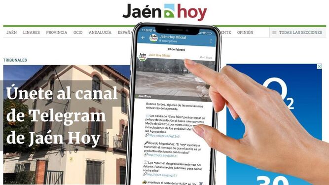 Ínformate en el canal de Telegram de Jaén Hoy